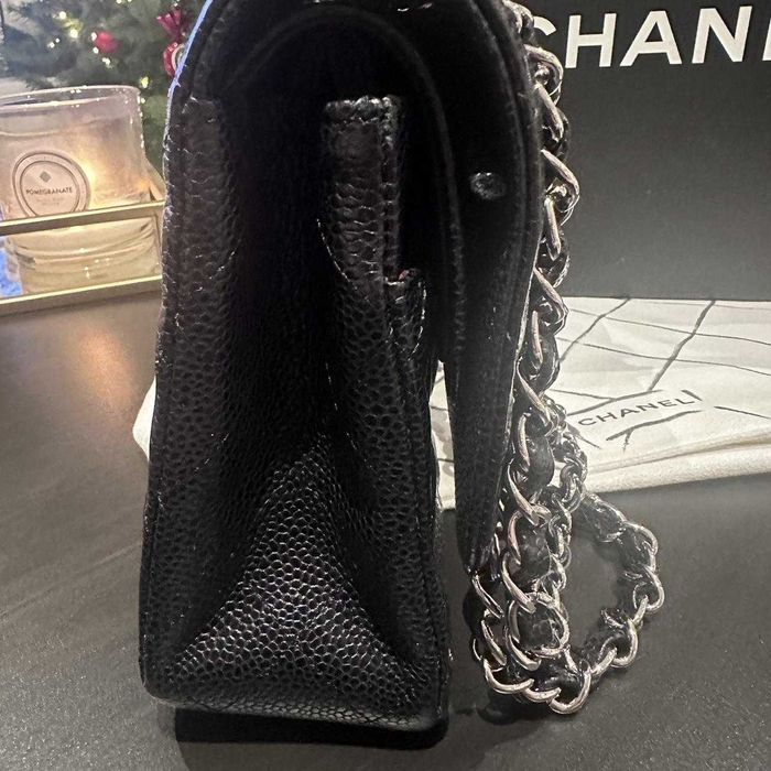 Geantă Chanel din Piele Neagră, Poseta Chanel din Piele Granulată