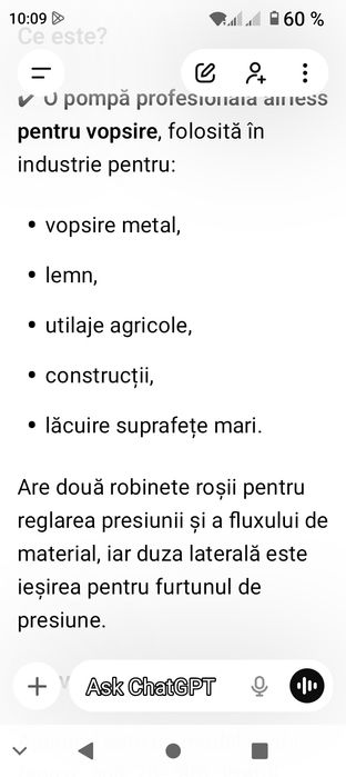 Vând aparat de vopsit airless  profesional
