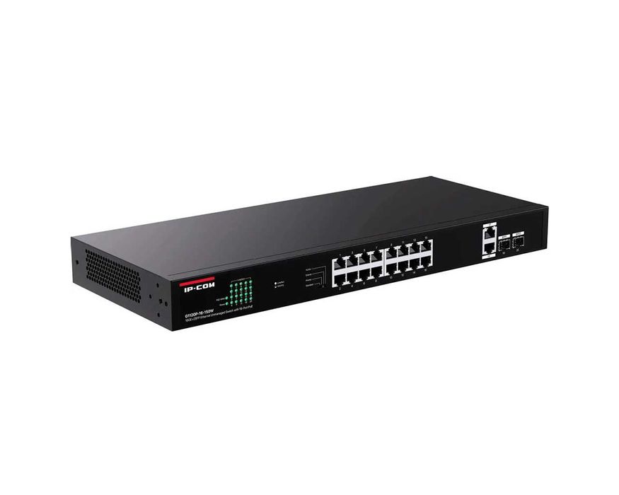 Свитч IP-COM G1120P-16-150W 18 x RJ-45, 2 x SFP 18x 1000 Мбит/сек