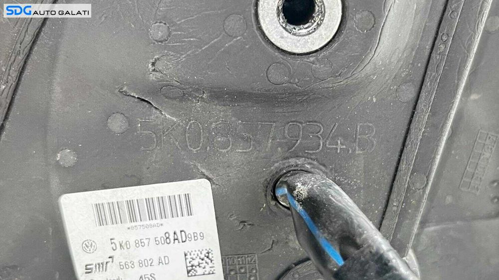 Oglinda Electrica Dreapta Volkswagen Golf 6 HatchBack 2008 - 2012 Culoare Argintie Cod 5K0.857.934.B [L5741]
