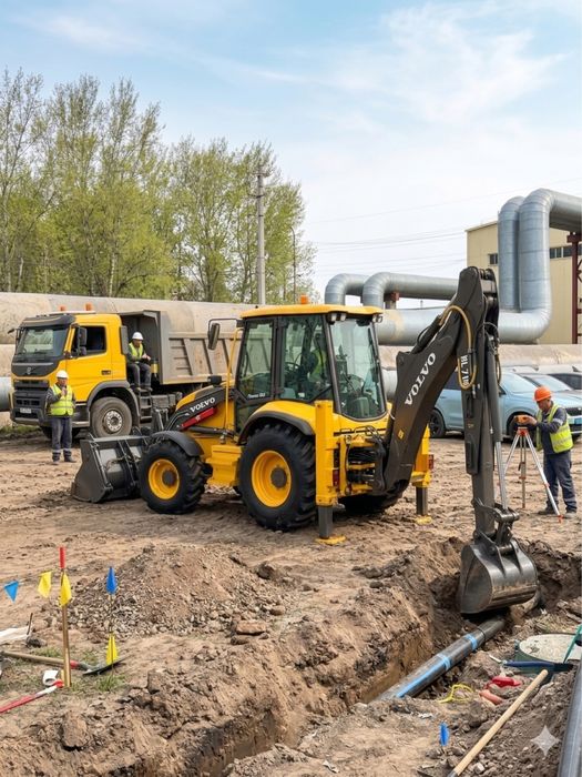 Аренда экскаватора погрузчика 3в1