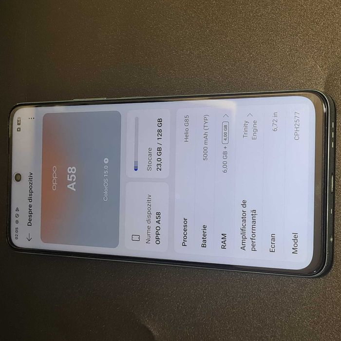 HOPE AMANET P8 Oppo A58 128 gb 6 gb