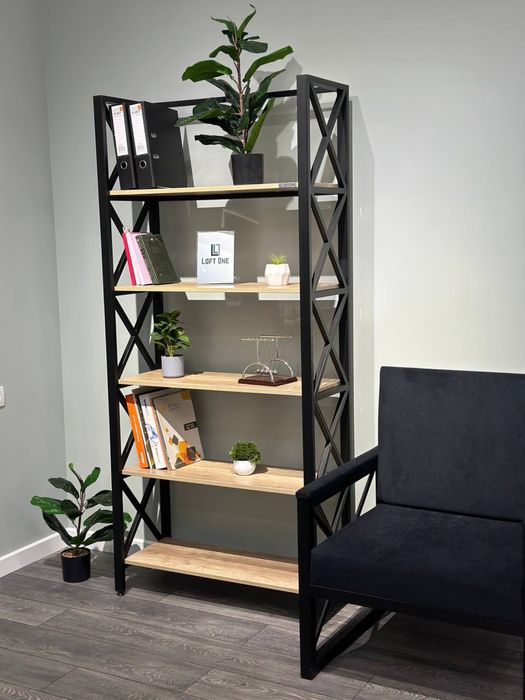 Стеллаж лофт, шкаф полка, офисный шкаф