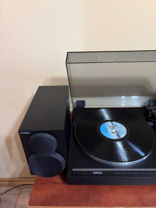 Setup complet pentru vinyluri si CD-uri: pick-up,  amp, cdplayer, boxe