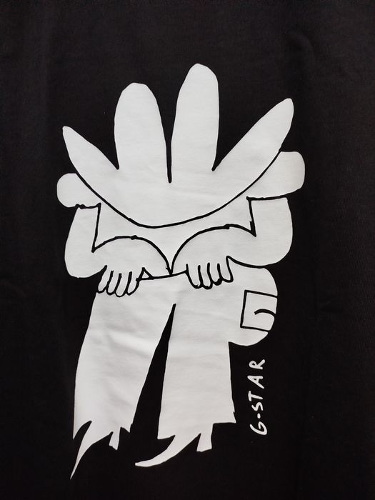 Оригинална НОВА тениска G-Star Raw Boots S , M мъжка черна