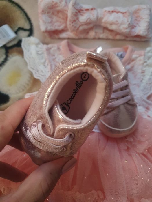 Tinuta completa bebe/Rochita de designer botez/sedinta foto bebe