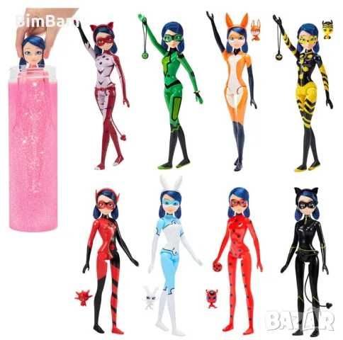 Оригинална кукла Miraculous Калинката и Черния котарак с магическо
