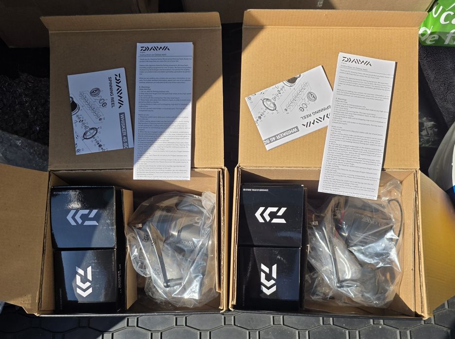 Mulineta Daiwa Whisker 45SCW 5000LD QD X 2 + Mulineta Shimano Ultegra Spod XTE