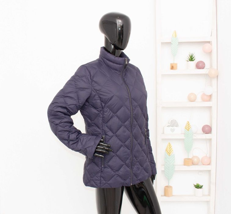 Ralph Lauren оригинално дамско пухено яке синьо diamond quilt пух М