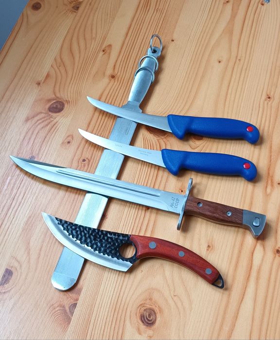 Set 4 Cutite Macelarie + Masat Profesional Germany