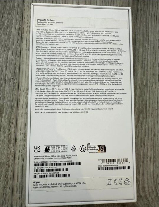 Iphone 14 pro max deep purple