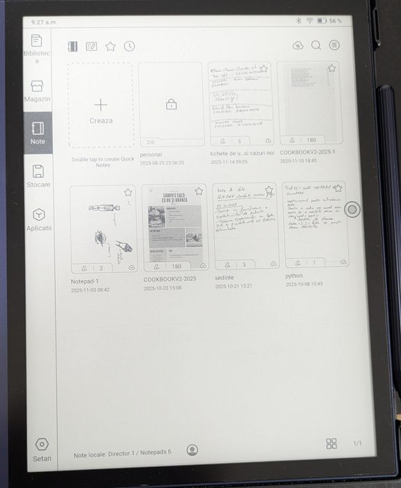 Onyx Boox Note Air 2 – cu husă și stylus incluse – ideal pentru citit