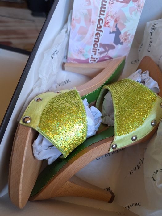 Saboți deosebiți "Cafe Noir" mărimea 38