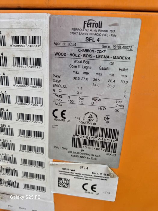 Centrala termica lemne Ferroli SFL4