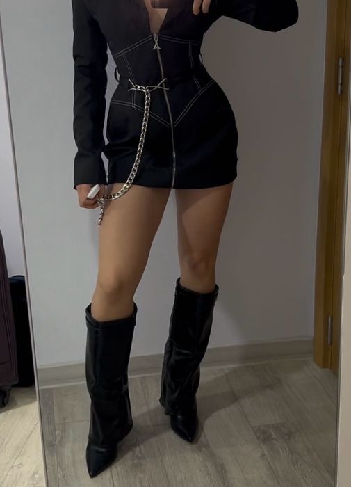 Мини рокля тип блейзър Maniere de Voir