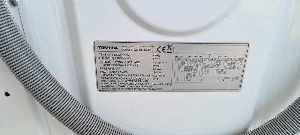 Masina de spalat cu uscator TOSHIBA 8/8kg