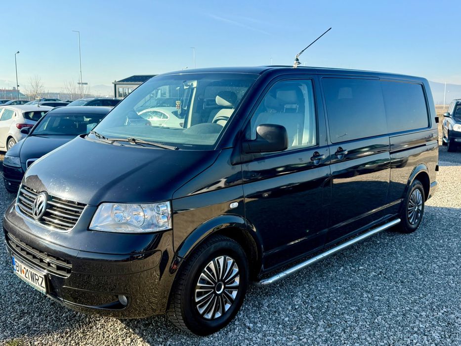 Vw t5 transporter 5 locuri xxl lung mixt 2.5 tdi 170cp