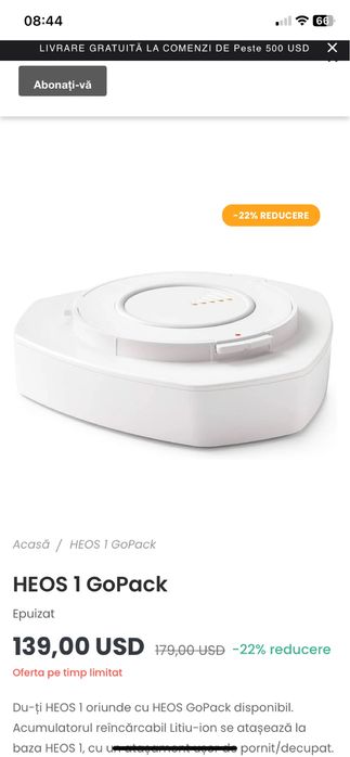 Denon HEOS 1 HS2 + GoPack Boxă Wi-Fi Bluetooth Preț de MAGAZIN 1550Lei