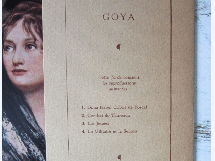 cadou deosebit  Goya 4 buc. SOUBRY 1958