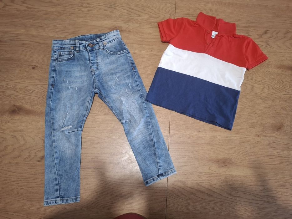 Дрешки zara и обувки zara и puma носени в 98см