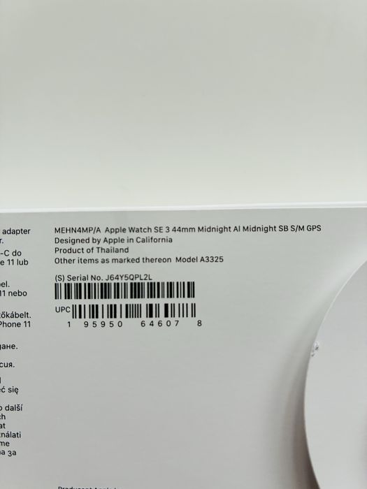 Apple Watch SE3 Midnight 44mm.