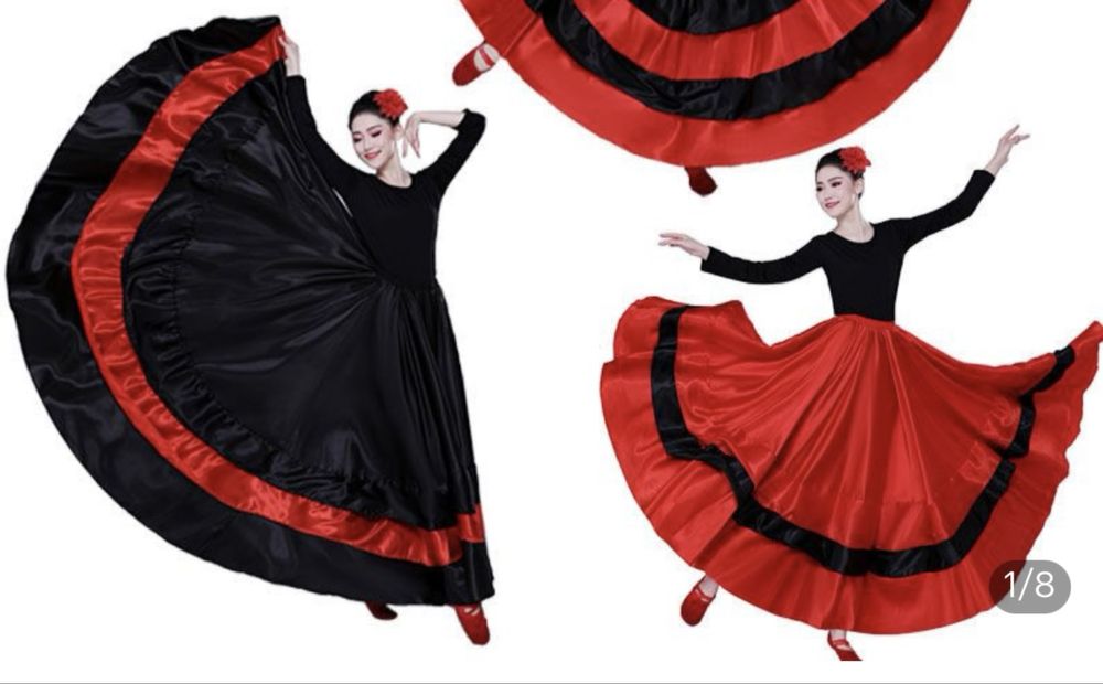 Испанская юбка новая для танцев