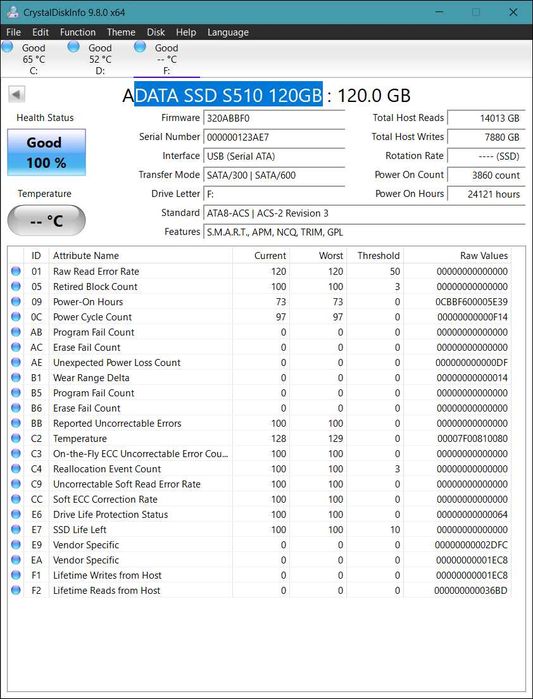 HDD 1TB, HDD 500GB и SSD 120GB – Отлично състояние