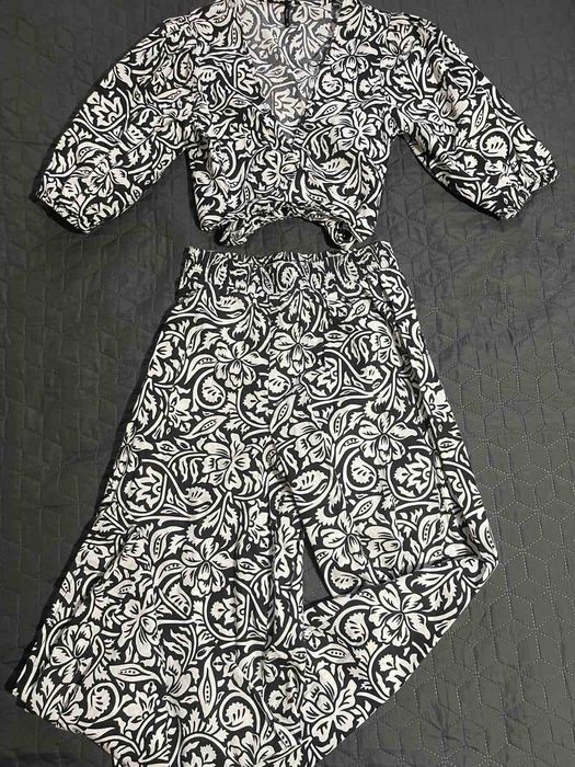Летни копринени панталони ZARA, р. 35 (М)