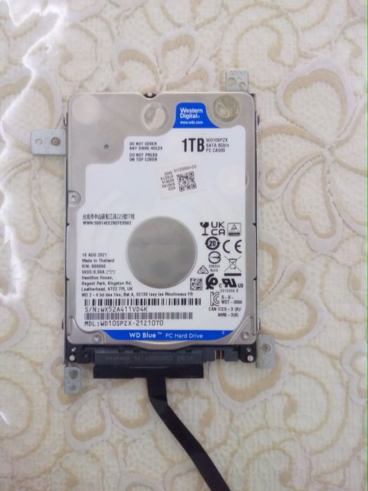 Жёсткий диск на 1 тб western digital wd blue 1tb