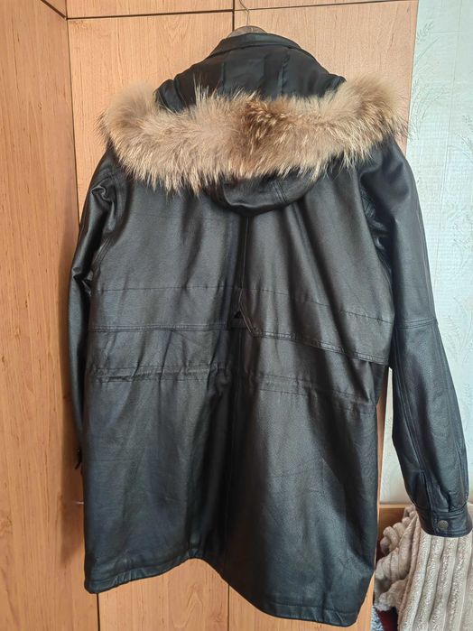 Зимно яке от телешка кожа