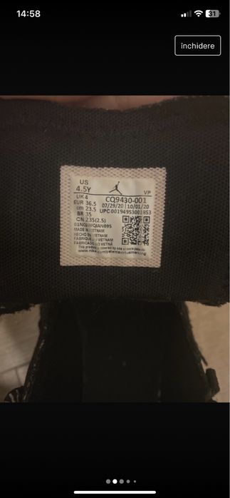 Jordan adidasi Pantofi why not zero.4 marime 36,6