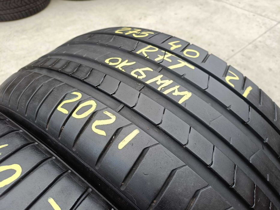 Doua anvelope de vara 275 40 21 pirelli p zero pz4 run flat