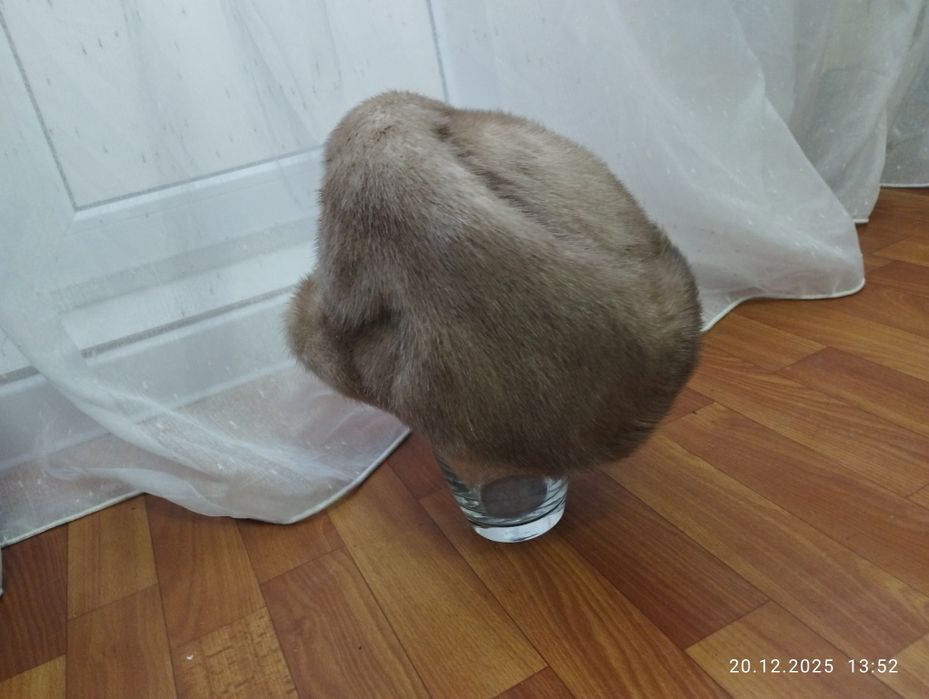 Шапка женская,норка , бу