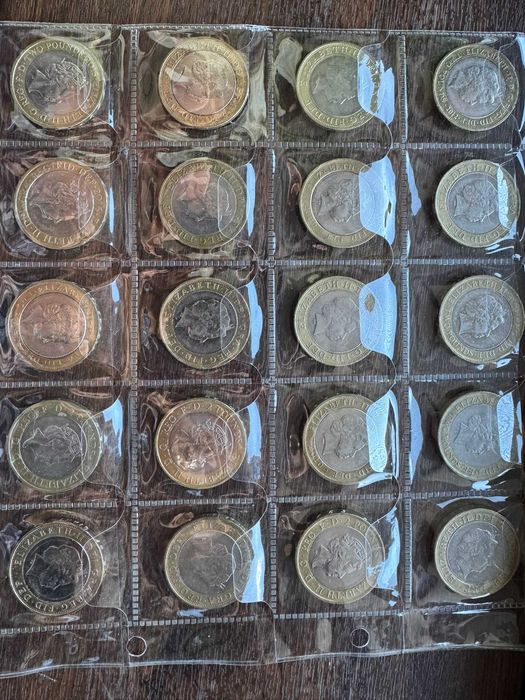 Colecție 20 monede britanice £2 – comemorative, modele diferite