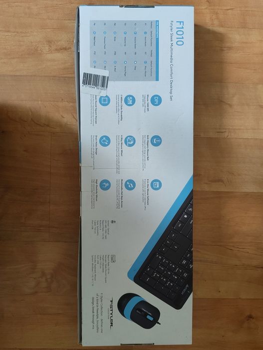 Комплект клавиатура и мишка A4TECH Fstyler F1010 с USB кабел