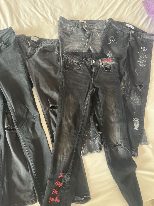 Голям лот от 8чифта дънки-Zara и др.