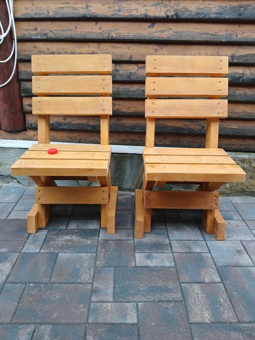Scaune terasă din lemn masiv
