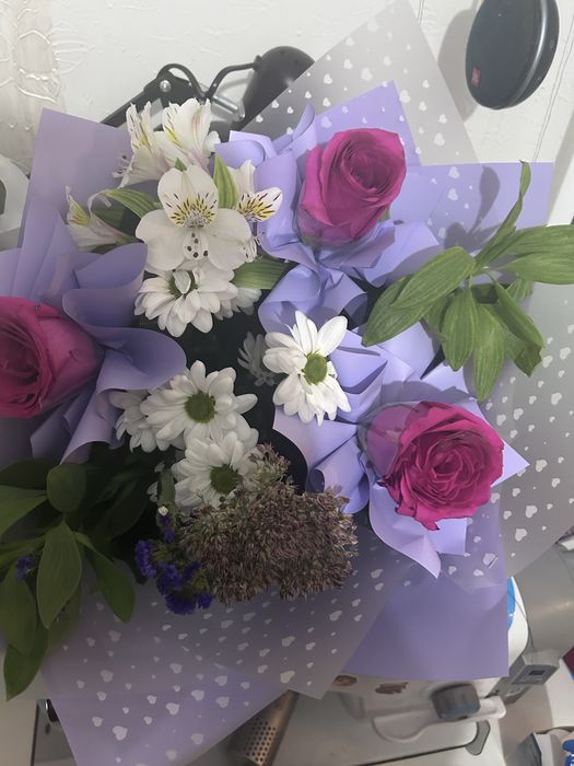 свежые цветы объемные