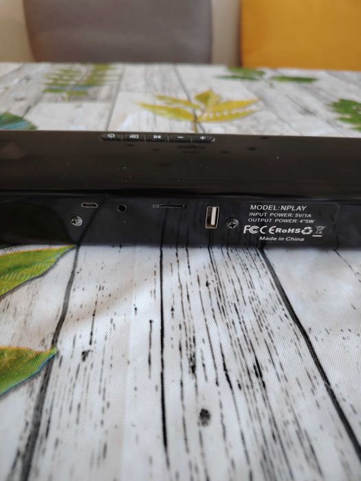 Блутут тонколонка саунд бар с вградена батерия