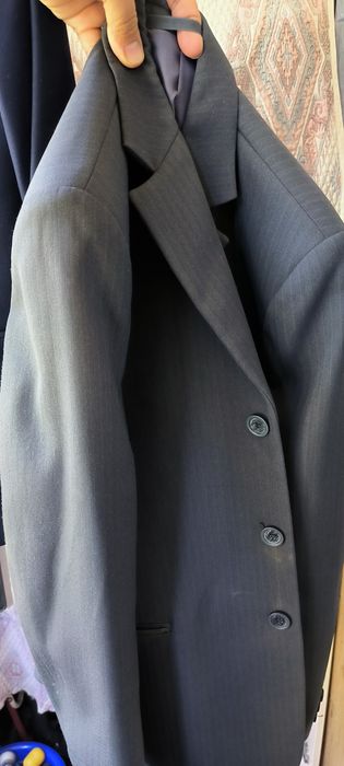 Пиджак шерсть серый