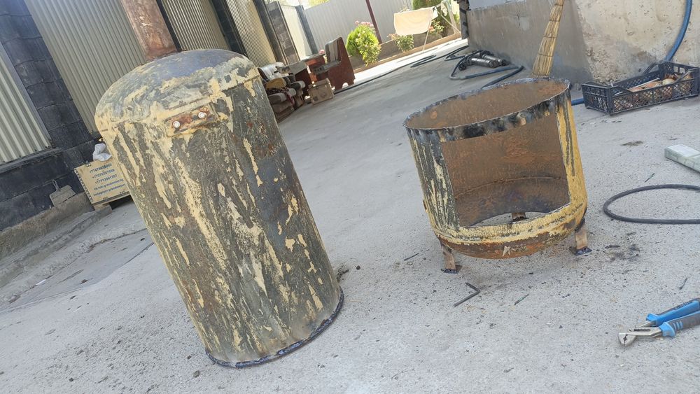 Титан, ошақ 2в1 100л