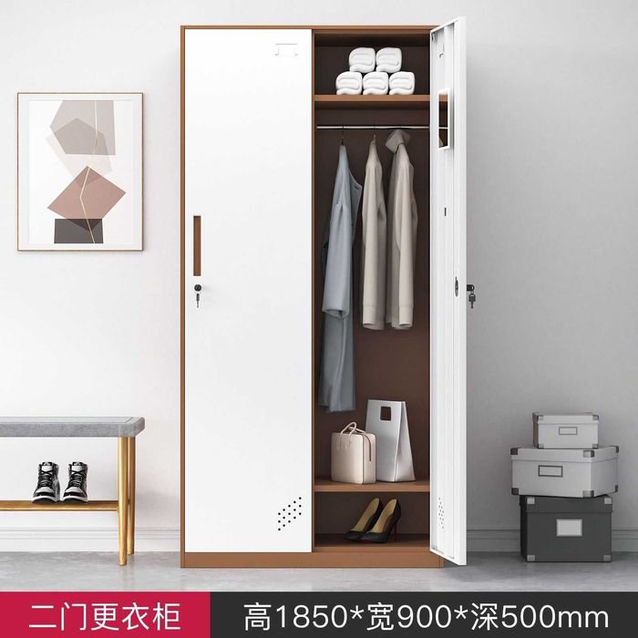 Шкаф для одежды с металлическими дверями – для офисов и сотрудников