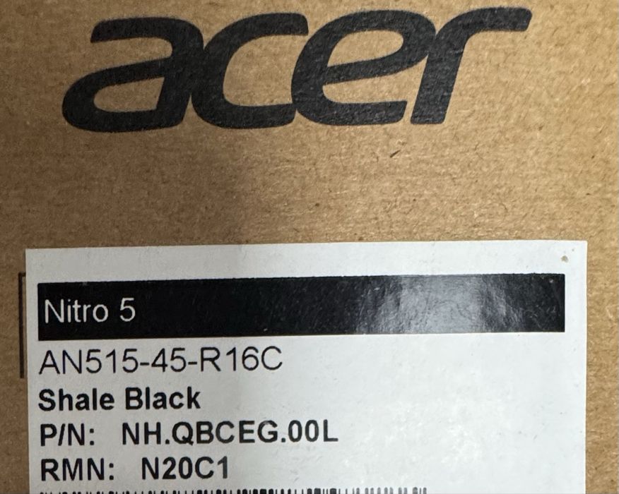 Laptop Gaming Acer Nitro 5 Ryzen7 5800h RTX3060 16gb DDR4 512NVMe