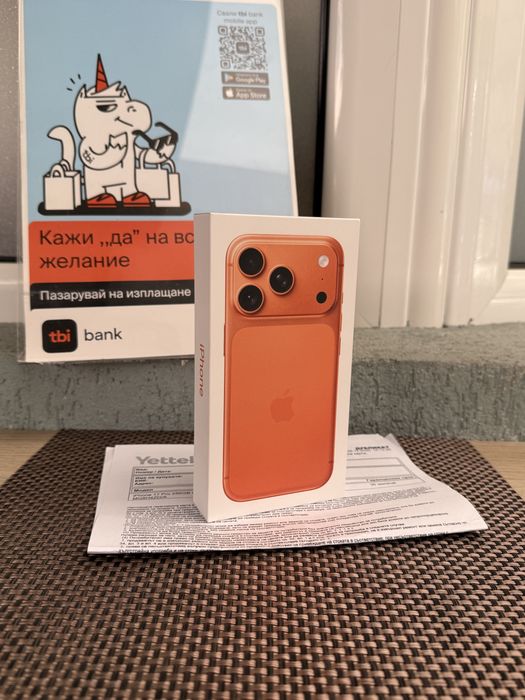 36М НОВ!ЛИЗИНГ*90лв/м iPhone 17 Pro Orange Silver BLUE айфон 17 про