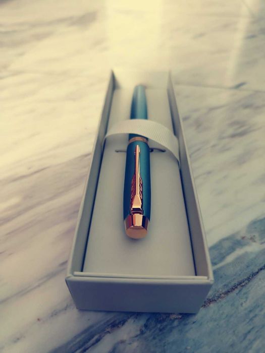 Нова писалка Parker IM Writing Ritual с конвертор и мастило Pelikan