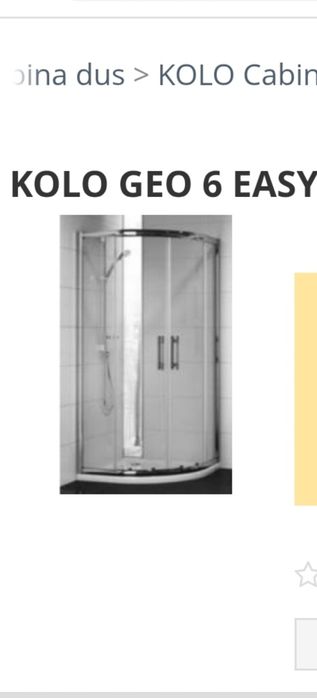 Vand cabina de dus KOLO