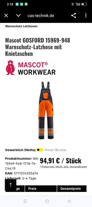 Salopete cu bretele și simple, mascot și  portwest, jakete wurth!