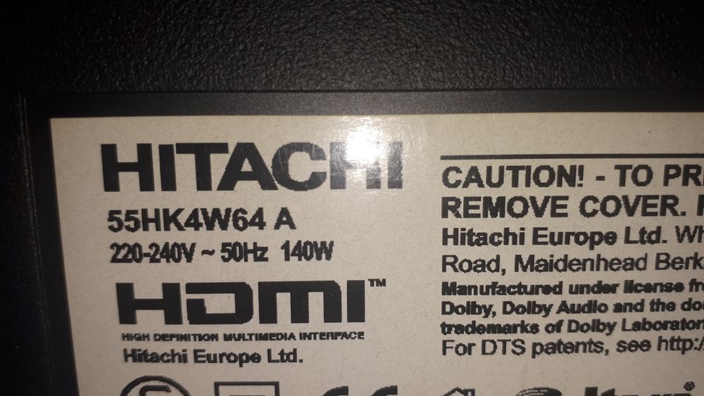 Vând  smart TV Hitachi 55HK 4w64A