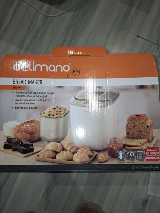 Delimano joy bread meaker.
Използва се за различен вид хляб и кекс.Про