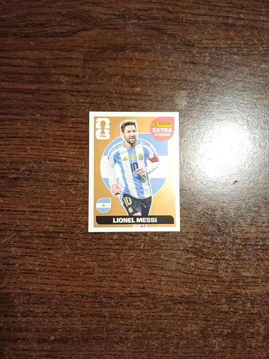 Sticker Panini World Cup-Lionel Messi extra sticker bronze